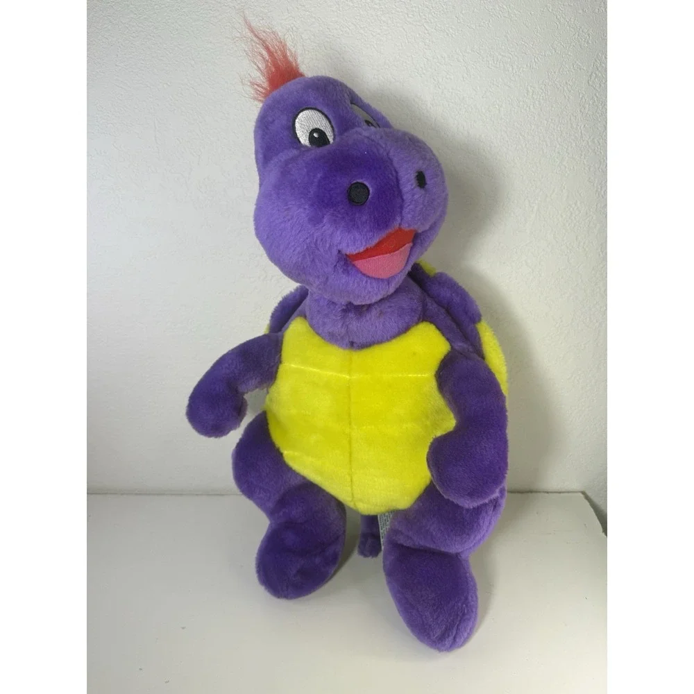 BJ Toy Company Vintage Purple Turtle Plush Toy